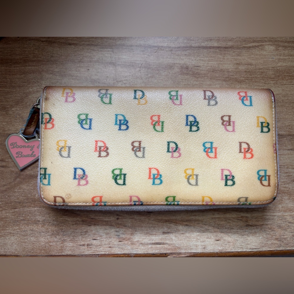 Dooney & Bourke Multicolor Logo Continental Wallet